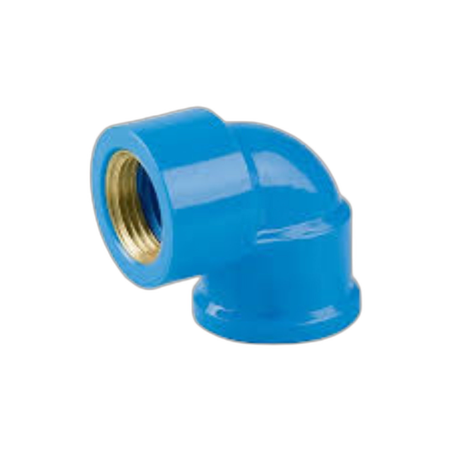 Joelho Azul Bucha Latão 20mm x 1/2 - Hidráulica na Ferragens Camboatá RJ