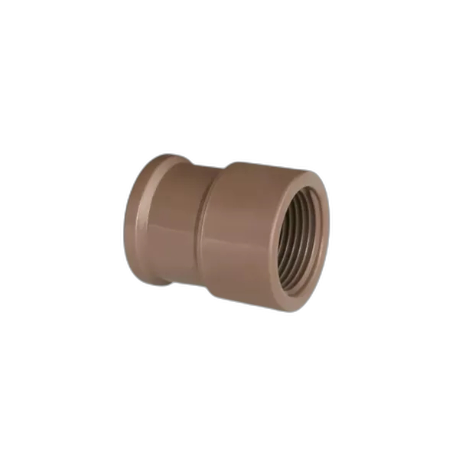 Luva Pvc Marrom LR Soldável Com Rosca 25 x 1/2 - Hidráulica na Ferragens Camboatá RJ