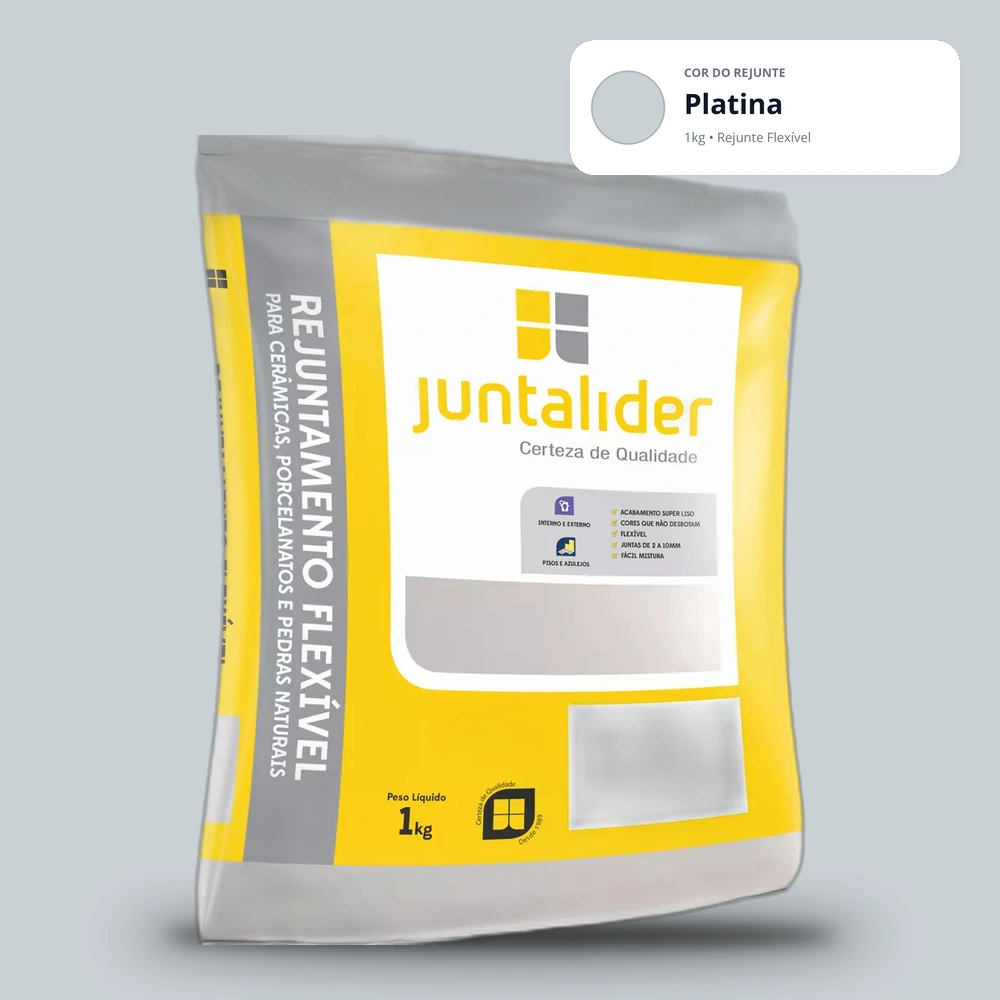 Rejunte 1kg Platina - Minerais e Afins na Ferragens Camboatá RJ